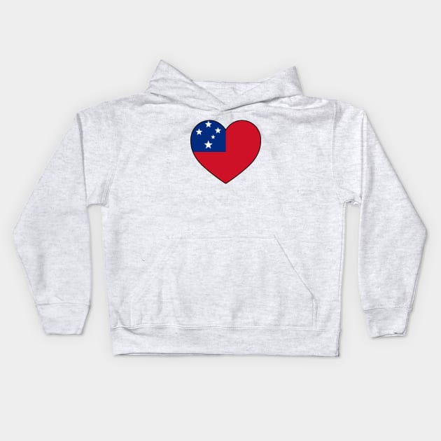 Heart - Samoa Kids Hoodie by Tridaak